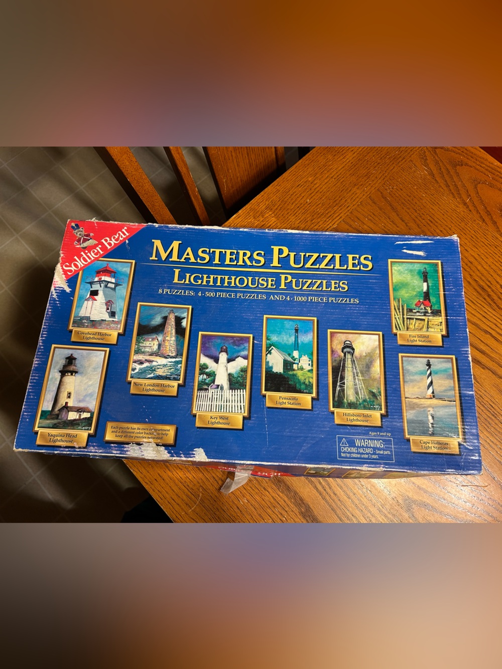 Masters Puzzles Lighthouse 8 Puzzle Set - Blue